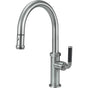 California Faucets - Pull-Down Kitchen Faucet with Button Sprayer  - Low Arc Spout - Gloss White