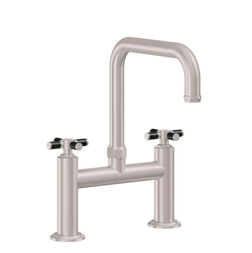 California Faucets - Bridge Kitchen Faucet - Quad Spout - Gloss White