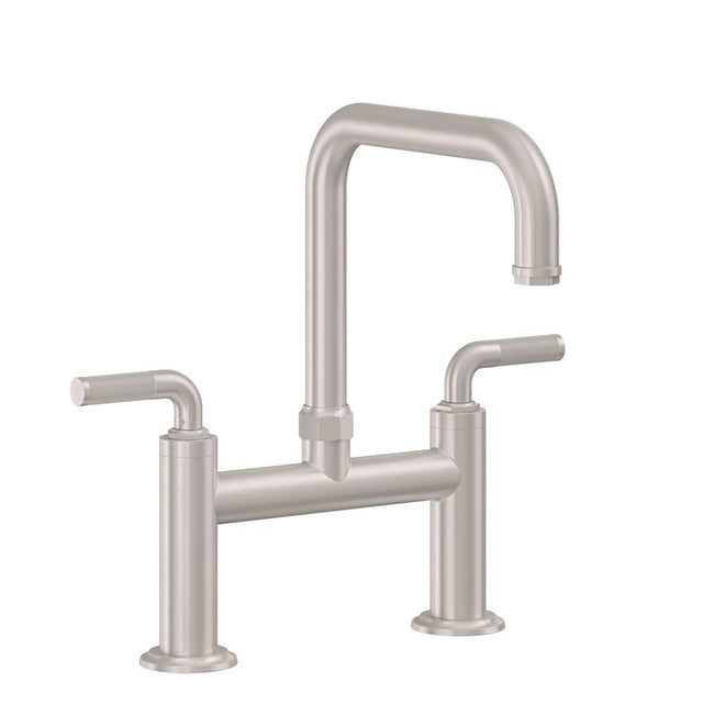 California Faucets - Bridge Kitchen Faucet - Quad Spout - Gloss White
