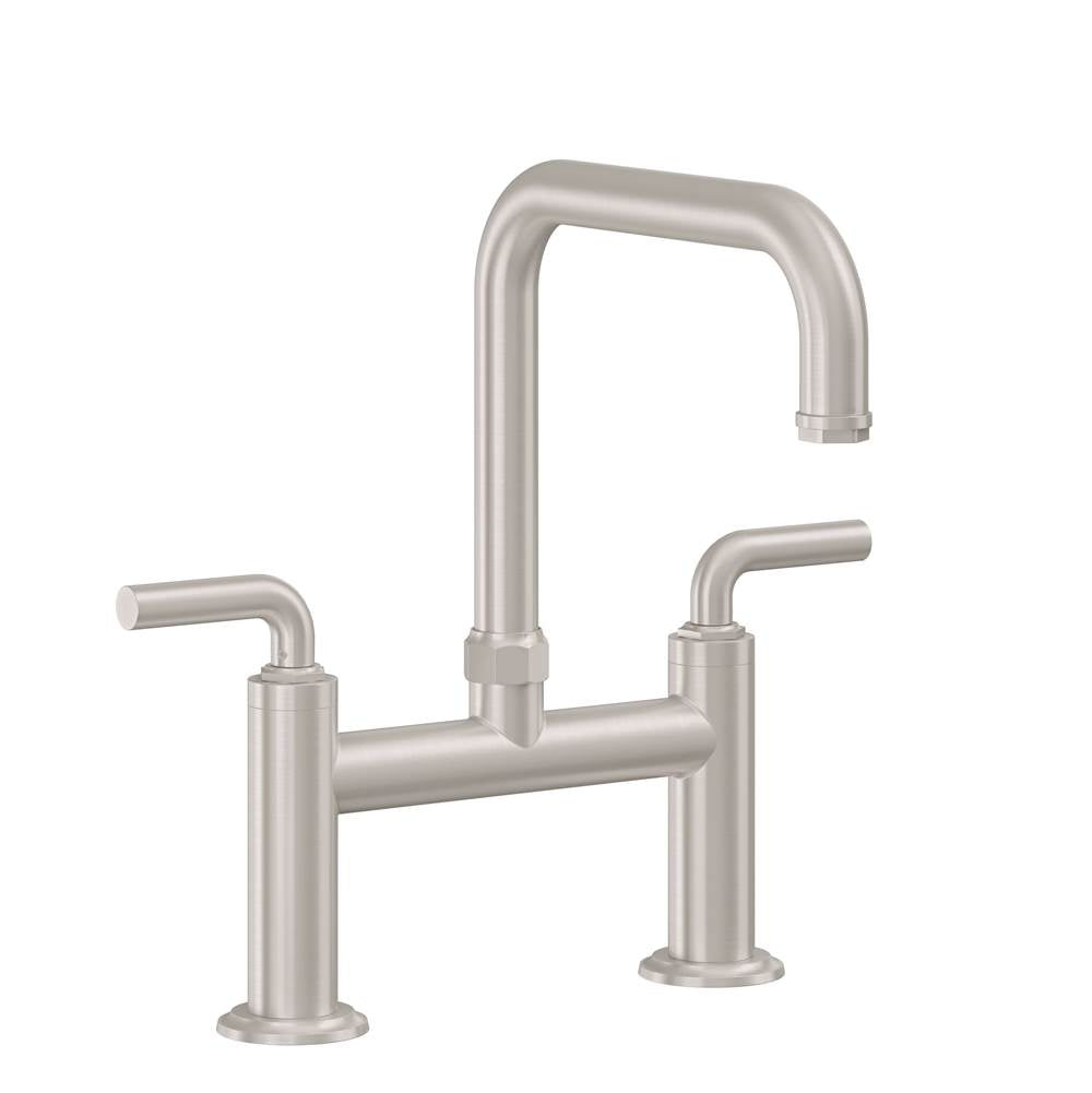 California Faucets - Bridge Kitchen Faucet - Quad Spout - Gloss White