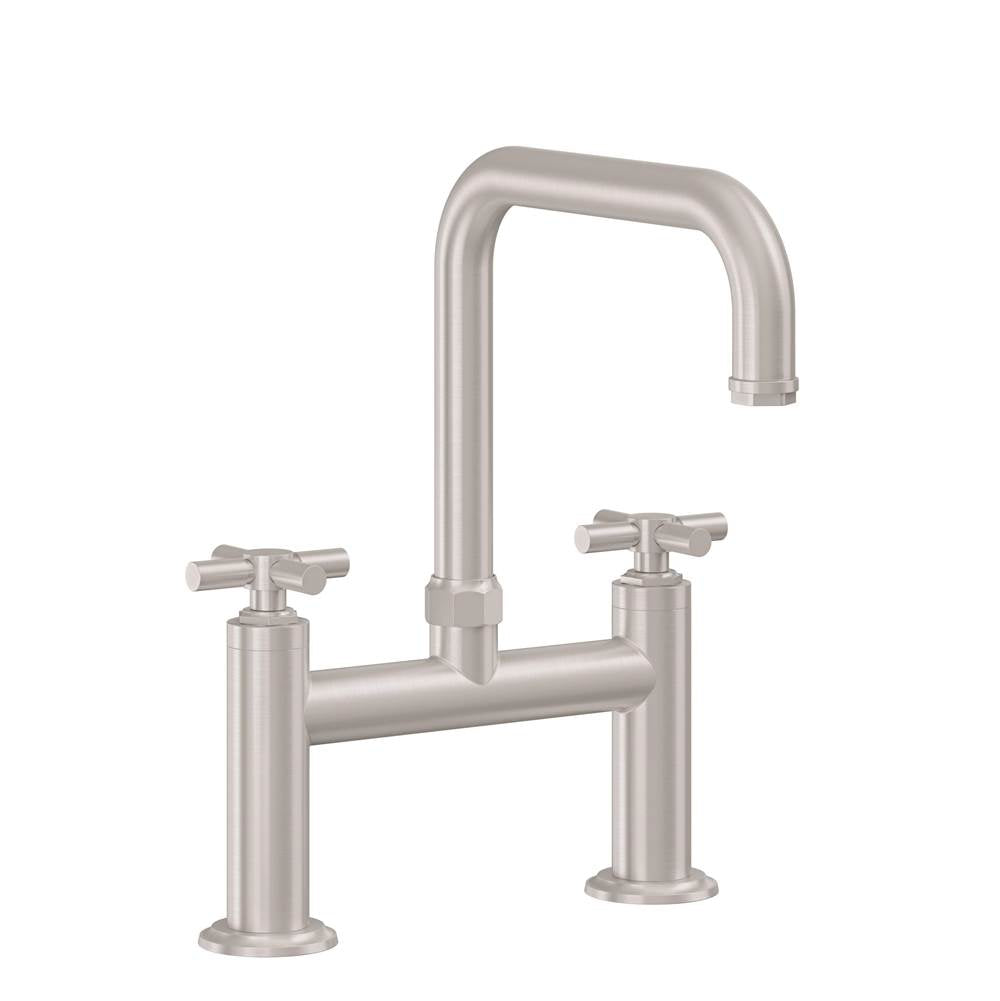 California Faucets - Bridge Kitchen Faucet - Quad Spout - Gloss White