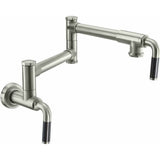California Faucets - Pot Filler - Dual Handle Wall Mount - Industrial - Gloss White