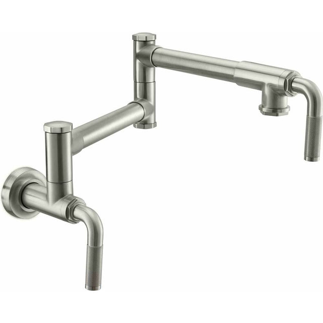 California Faucets - Pot Filler - Dual Handle Wall Mount - Industrial - Gloss White