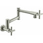 California Faucets - Pot Filler - Dual Handle Wall Mount - Industrial - Gloss White