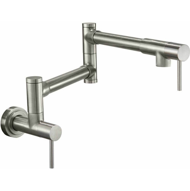 California Faucets - Pot Filler - Dual Handle Wall Mount - Contemporary - Gloss White