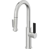 California Faucets - Pull-Down Prep/Bar Faucet with Squeeze Sprayer - Polished Chrome