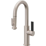 California Faucets - Pull-Down Prep/Bar Faucet with Squeeze Sprayer - Gloss White