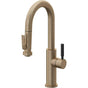 California Faucets - Pull-Down Prep/Bar Faucet with Squeeze Sprayer - Antique Brass Flat