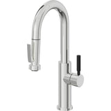 California Faucets - Pull-Down Prep/Bar Faucet with Squeeze Sprayer - Polished Chrome