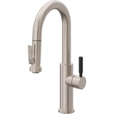 California Faucets - Pull-Down Prep/Bar Faucet with Squeeze Sprayer - Gloss White