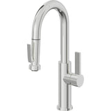 California Faucets - Pull-Down Prep/Bar Faucet with Squeeze Sprayer - Polished Chrome