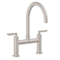 California Faucets - Bridge Kitchen Faucet - Arc Spout - Gloss White