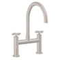 California Faucets - Bridge Kitchen Faucet - Arc Spout - Gloss White