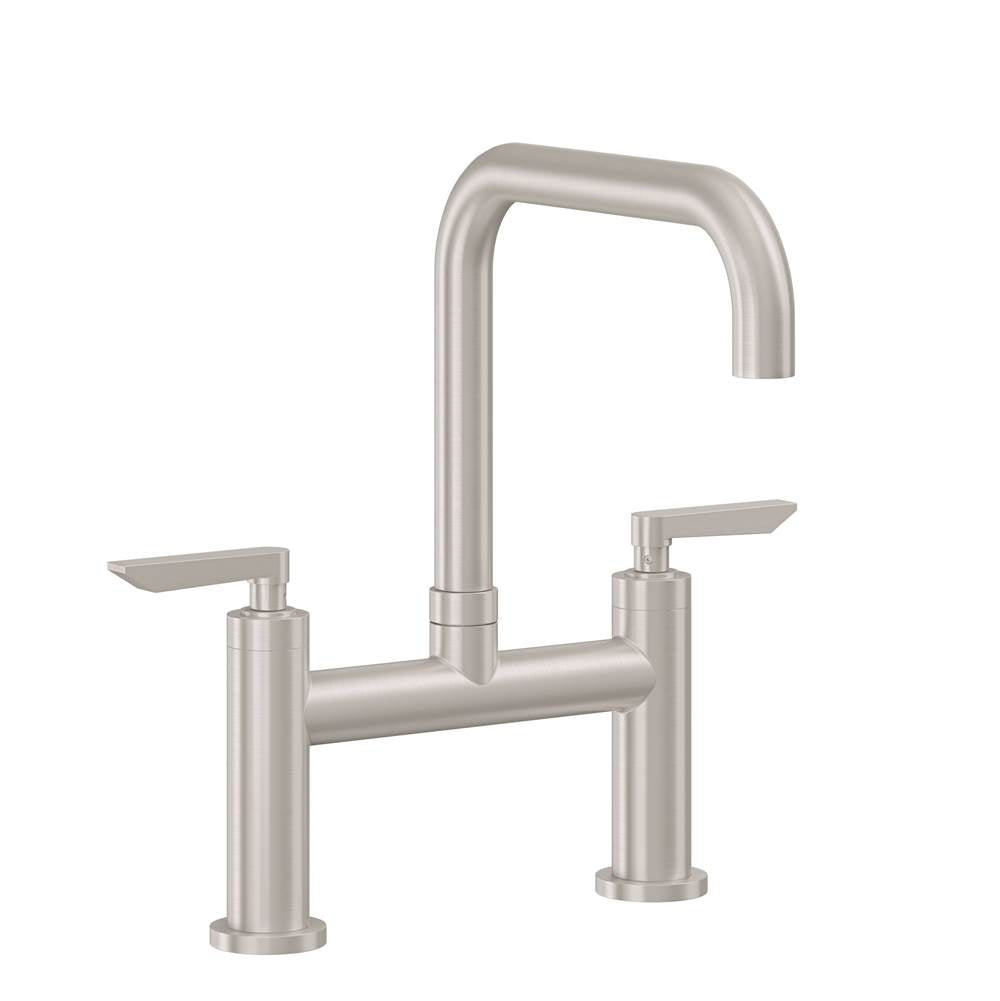 California Faucets - Bridge Kitchen Faucet - Quad Spout - Gloss White