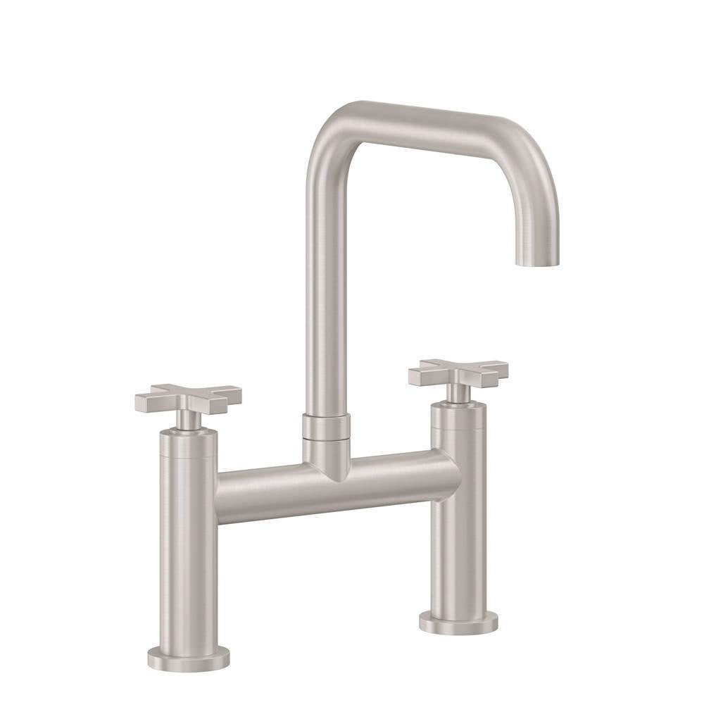 California Faucets - Bridge Kitchen Faucet - Quad Spout - Gloss White