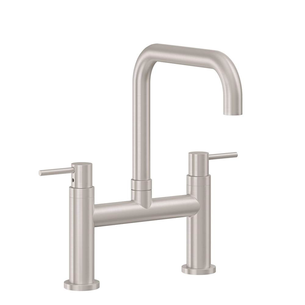 California Faucets - Bridge Kitchen Faucet - Quad Spout - Gloss White