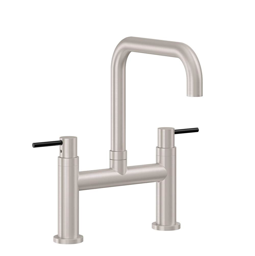 California Faucets - Bridge Kitchen Faucet - Quad Spout - Gloss White