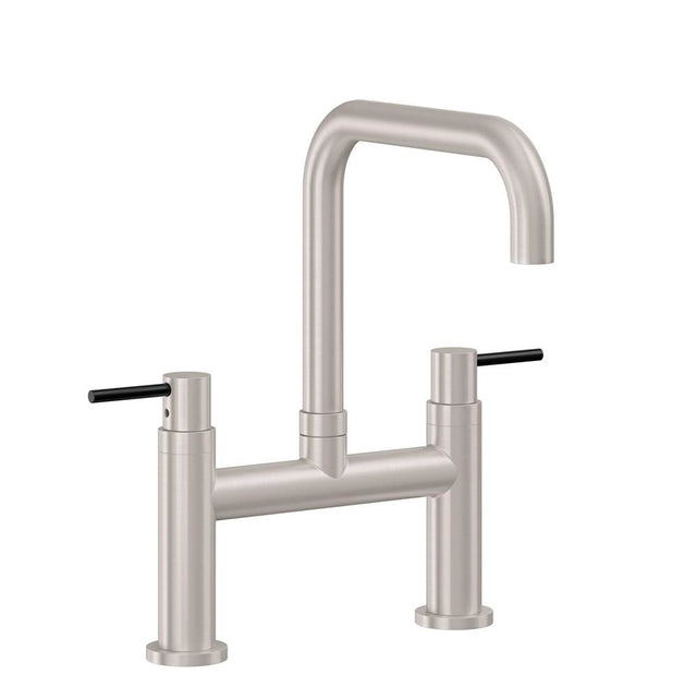 California Faucets - Bridge Kitchen Faucet - Quad Spout - Gloss White