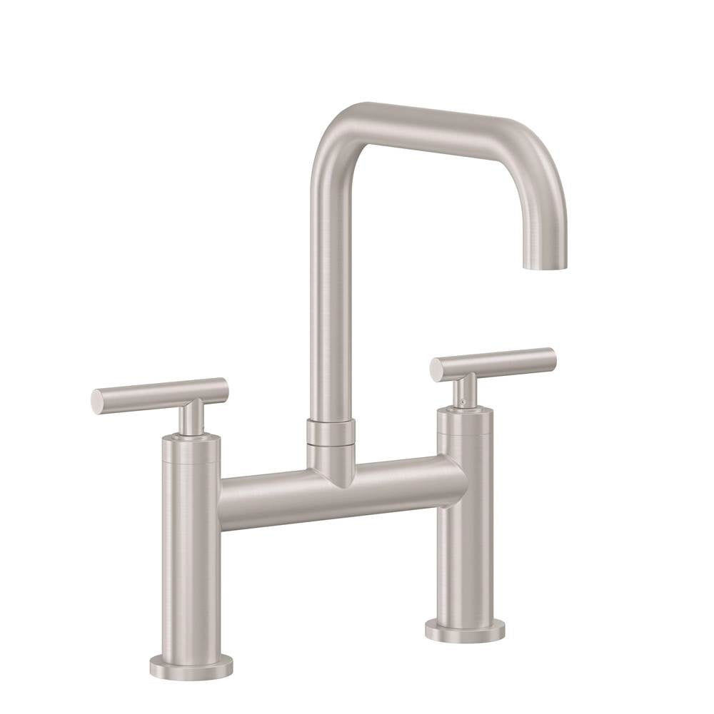 California Faucets - Bridge Kitchen Faucet - Quad Spout - Gloss White