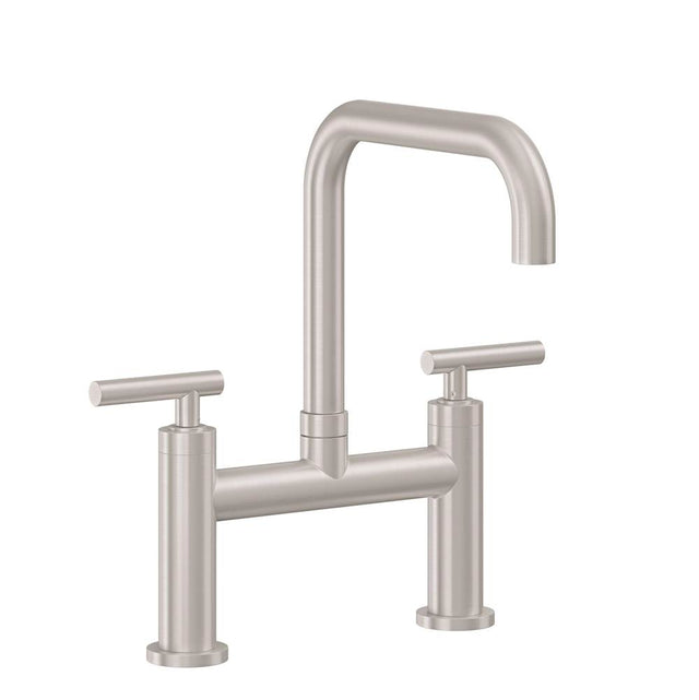 California Faucets - Bridge Kitchen Faucet - Quad Spout - Gloss White