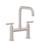 California Faucets - Bridge Kitchen Faucet - Quad Spout - Gloss White