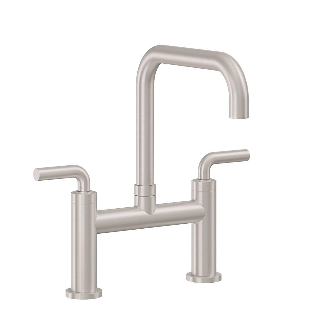 California Faucets - Bridge Kitchen Faucet - Quad Spout - Gloss White
