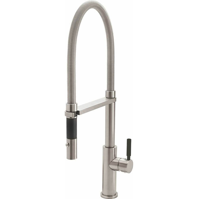 California Faucets - Culinary Pull-Out Kitchen Faucet with Button Sprayer - Gloss White
