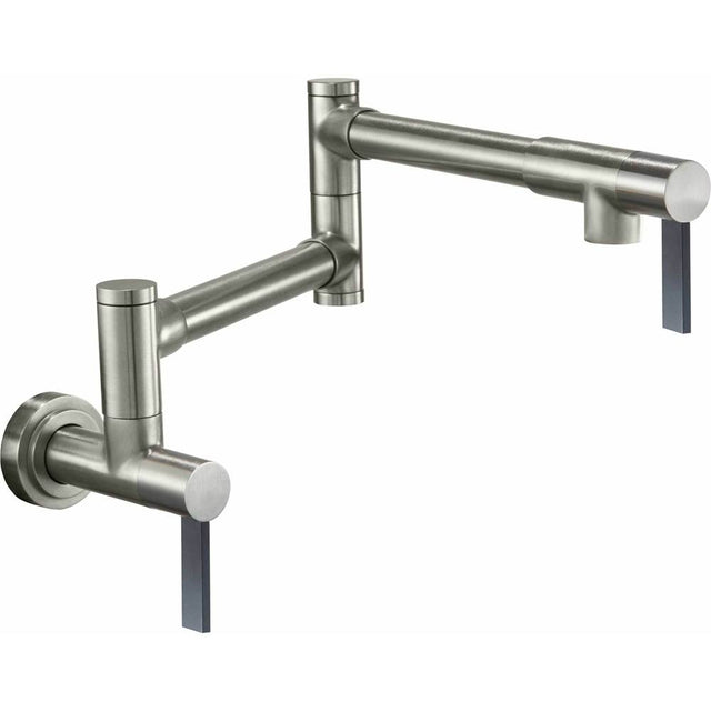 California Faucets - Pot Filler - Dual Handle Wall Mount - Contemporary - Gloss White