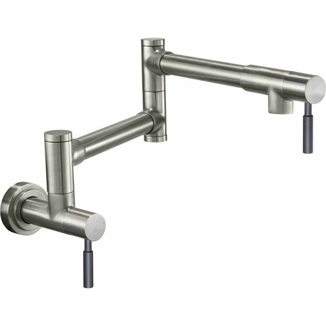California Faucets - Pot Filler - Dual Handle Wall Mount - Contemporary - Gloss White