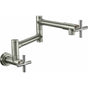 California Faucets - Pot Filler - Dual Handle Wall Mount - Contemporary - Gloss White