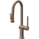 California Faucets - Pull-Down Prep/Bar Faucet with Squeeze Sprayer - Satin Bronze Pvd