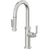 California Faucets - Pull-Down Prep/Bar Faucet with Squeeze Sprayer - Polished Chrome