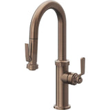California Faucets - Pull-Down Prep/Bar Faucet with Squeeze Sprayer - Satin Bronze Pvd