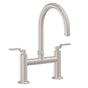 California Faucets - Bridge Kitchen Faucet - Arc Spout - Gloss White