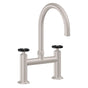 California Faucets - Bridge Kitchen Faucet - Arc Spout - Gloss White