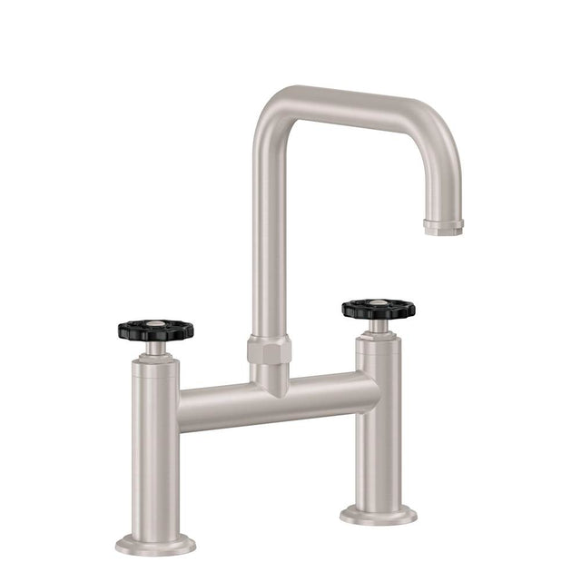 California Faucets - Bridge Kitchen Faucet - Quad Spout - Gloss White