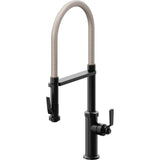 California Faucets - Culinary Pull-Out Kitchen Faucet with Squeeze Sprayer - Matte Black
