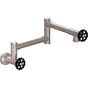 California Faucets - Pot Filler - Dual Handle Wall Mount - Industrial - Gloss White