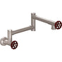 California Faucets - Pot Filler - Dual Handle Wall Mount - Industrial - Gloss White