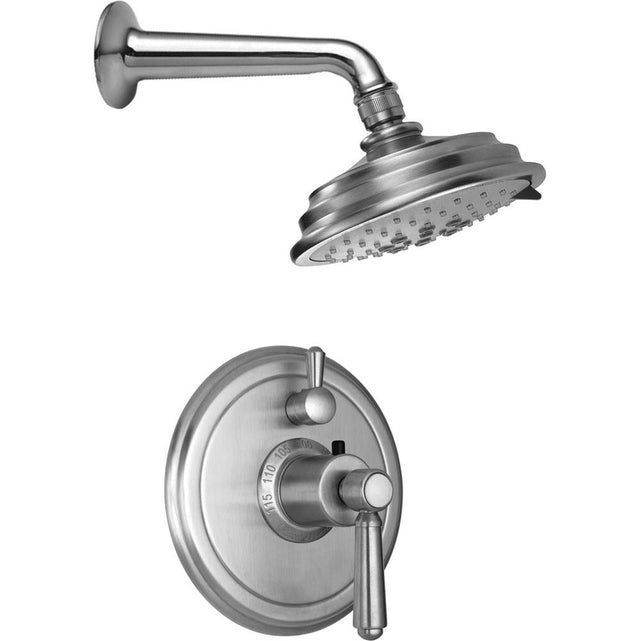 California Faucets - Montecito StyleTherm 1/2'' Thermostatic Shower System with Single Showerhead - Gloss White