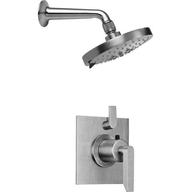 California Faucets - Rincon Bay StyleTherm 1/2'' Thermostatic Shower System with Single Showerhead - Gloss White
