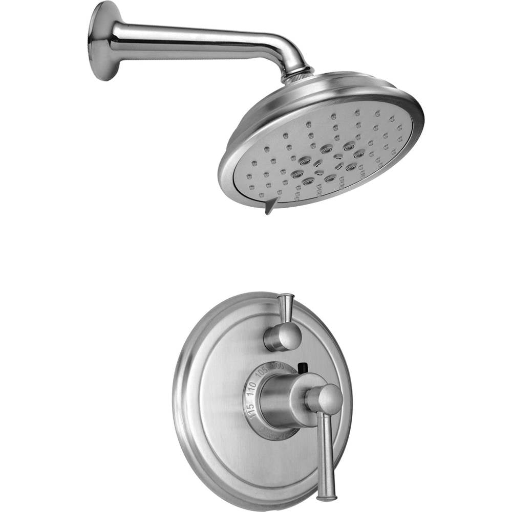 California Faucets - Miramar StyleTherm 1/2'' Thermostatic Shower System with Single Showerhead - Gloss White