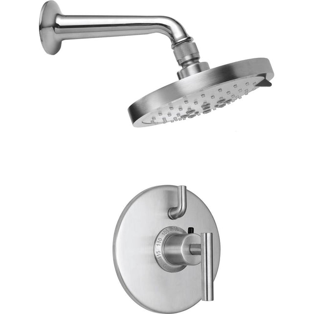 California Faucets - Tiburon StyleTherm 1/2'' Thermostatic Shower System with Single Showerhead - Gloss White