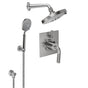 California Faucets - Descanso StyleTherm 1/2'' Thermostatic Shower System with Showerhead and Handshower - Gloss White