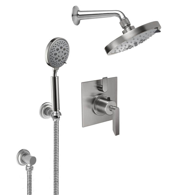California Faucets - Rincon Bay StyleTherm 1/2'' Thermostatic Shower System with Showerhead and Handshower - Gloss White