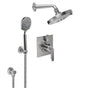 California Faucets - Rincon Bay StyleTherm 1/2'' Thermostatic Shower System with Showerhead and Handshower - Gloss White