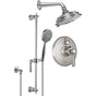 California Faucets - Montecito StyleTherm 1/2'' Thermostatic Shower System with Handshower Slide Bar - Gloss White