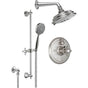 California Faucets - Monterey StyleTherm 1/2'' Thermostatic Shower System with Handshower Slide Bar - Gloss White