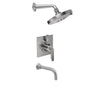 California Faucets - Rincon Bay StyleTherm 1/2'' Thermostatic Shower System with Showerhead and Tub Spout - Gloss White