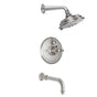 California Faucets - Miramar Styletherm 1/2'' Thermostatic Shower System with Showerhead and  Tub Spout - Gloss White